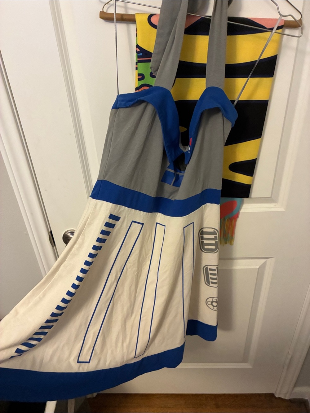 R2-D2 Blue, Gray & Cream Graphic Sundress